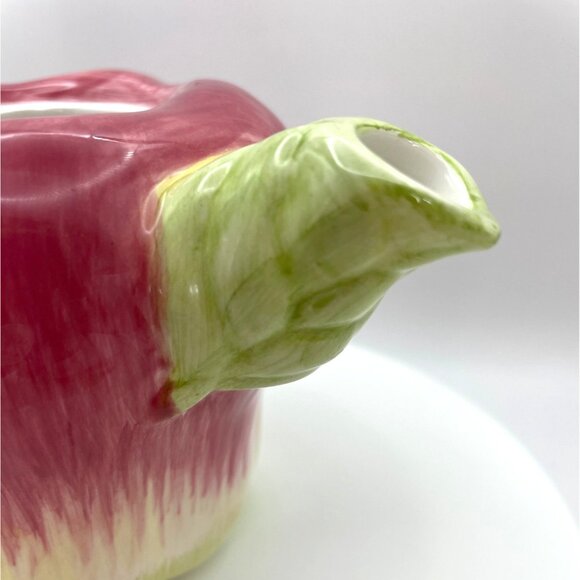 Vintage Apple Shaped Teapot, Small Single Serve Tea Pot - Picture 12 of 13